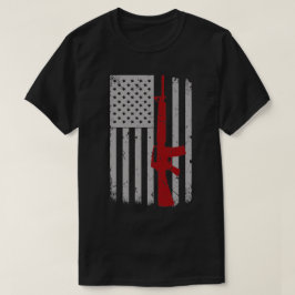 Gun liebt amerikanische Flag Pride Geschenke Männe T-Shirt