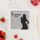 Gun Moll Silhouette Serviette (Beispiel)