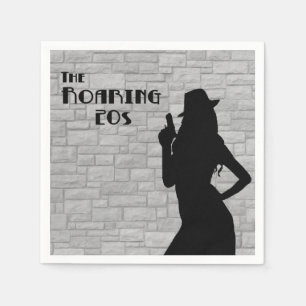 Gun Moll Silhouette Serviette