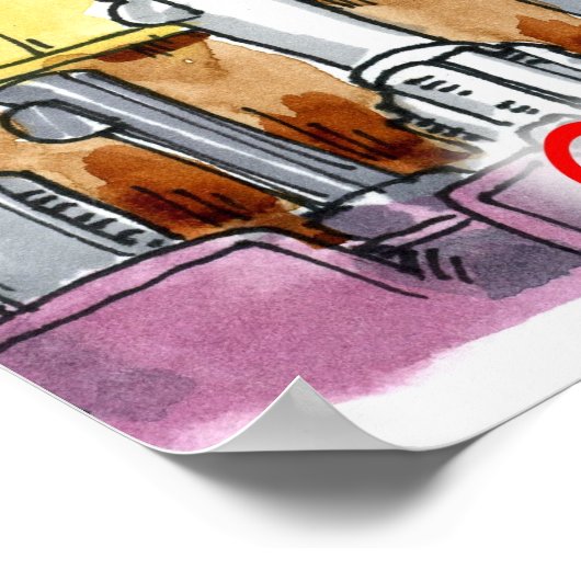 Gun Play Funny Poster (Ecke)