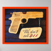 Gun Poster Sign (Vorne)