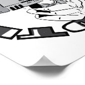 Gun Shooter-Abbildung Poster (Ecke)