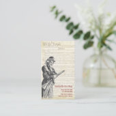 Gun Shop Business Card Visitenkarte (Stehend Vorderseite)