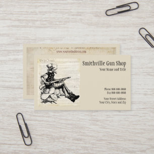 Gun Shop Business Card Visitenkarte