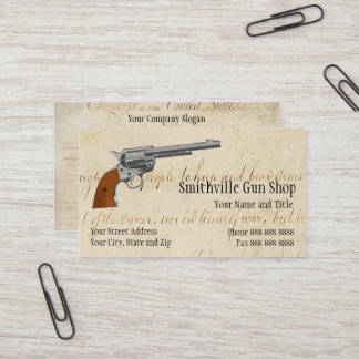 Gun Shop Business Card Visitenkarte