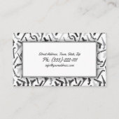 Gun Shop Firearm Muster Einfache weiße graue Karte (Rückseite)