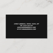 Gun Shop Gray Stone Business Card Visitenkarte (Rückseite)