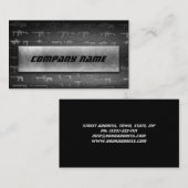 Gun Shop Gray Stone Business Card Visitenkarte (Vorne/Hinten)
