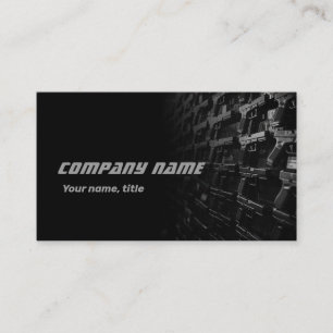 Gun Shop Target Business Card Visitenkarte