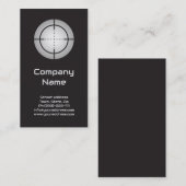 Gun Shop Zielpoint Black Business Card Visitenkarte (Vorne/Hinten)