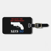 Gun Tag Gepäckanhänger (Vorderseite horizontal)