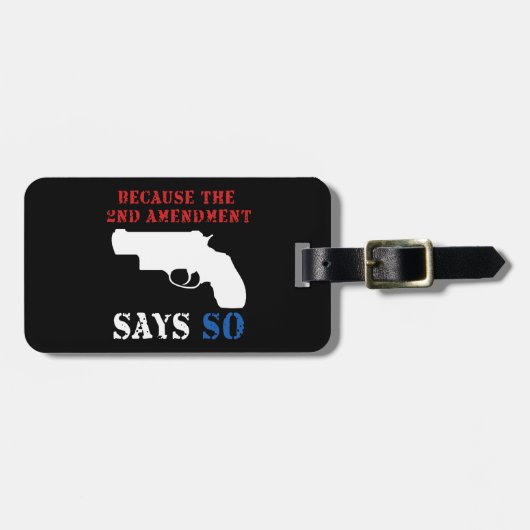 Gun Tag Gepäckanhänger (Vorderseite horizontal)