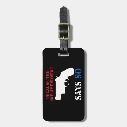 Gun Tag Gepäckanhänger (Vorderseite vertikal)