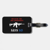 Gun Tag Gepäckanhänger (Rückseite horizontal)