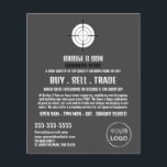 Gun Target, Gunsmith, Gunstore Werbung Flyer<br><div class="desc">Gun Target,  Gunsmith,  Gunstore Werbung Flyer durch den Business Card Store.</div>