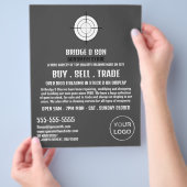 Gun Target, Gunsmith, Gunstore Werbung Flyer (Hand)