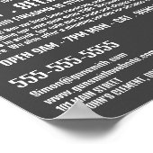 Gun Target, Gunsmith, Gunstore Werbung Poster (Ecke)