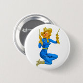 Gun-toting Button-up Cowgirl Thunder_Cove Button (Vorne & Hinten)