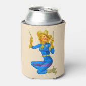 Gun-toting Button-up Cowgirl Thunder_Cove Dosenkühler (Kanne Vorderseite)