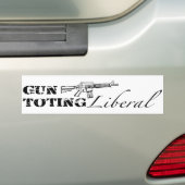 Gun Toting Liberal Autoaufkleber (Auf Auto)