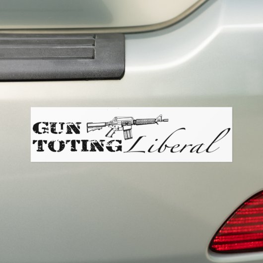 Gun Toting Liberal Autoaufkleber (Auf Auto)