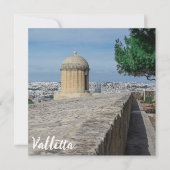 Gun turret auf alten Stadtmauern in Valletta, Malt (Vorderseite)