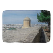 Gun turret auf alten Stadtmauern in Valletta, Malt Badematte (Vorderseite)