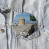 Gun turret auf alten Stadtmauern in Valletta, Malt Button (Beispiel)