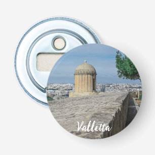 Gun turret auf alten Stadtmauern in Valletta, Malt Flaschenöffner