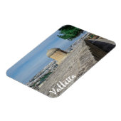 Gun turret auf alten Stadtmauern in Valletta, Malt Magnet (Linke Seite)