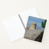 Gun turret auf alten Stadtmauern in Valletta, Malt Notizblock (Innenseite)