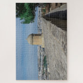 Gun turret auf alten Stadtmauern in Valletta, Malt Puzzle (Vertikal)