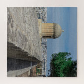 Gun turret auf alten Stadtmauern in Valletta, Malt Puzzle (Horizontal)