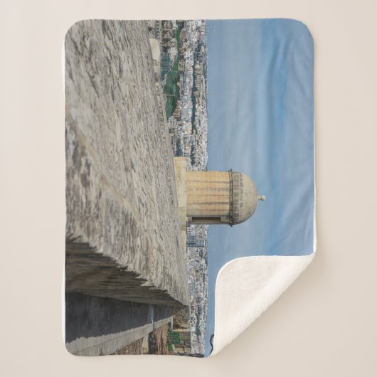 Gun turret auf alten Stadtmauern in Valletta, Malt Sherpadecke (Vorderseite)