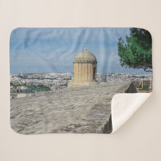 Gun turret auf alten Stadtmauern in Valletta, Malt Sherpadecke (Vorderseite (Horizontal))