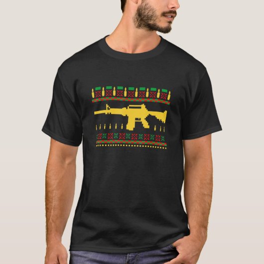 Gun Ugly Vater Oncle Gun Weihnachten T-Shirt (Vorderseite)