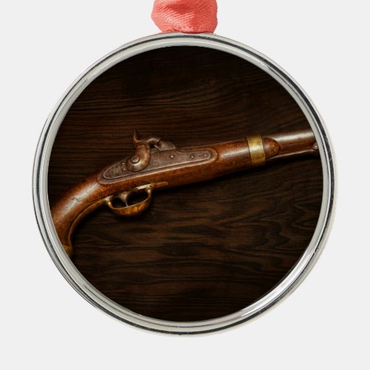 Gun - US Pistol Model 1842 Silbernes Ornament (Vorne)