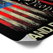 Gun USA Flag Patriots Ultra MAGA und stolz darauf Poster (Ecke)