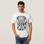Gun Vater - Schutz des Vaters 🔫 👧 T-Shirt (Vorne ganz)