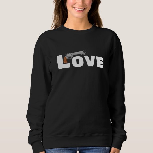 Gunaholic Guns Pro Gun Laws - Liebe von Waffen Sweatshirt (Vorderseite)