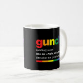 Guncle Definition für Gay Uncle Kaffeetasse (VorderseiteRechts)