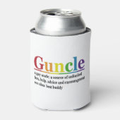 Guncle Definition Rainbow Funny Gift Dosenkühler (Kanne Vorderseite)