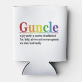Guncle Definition Rainbow Funny Gift Dosenkühler (Vorderseite)