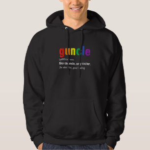 Guncle Definition Rainbow Prix Farbe für Gay Uncl Hoodie