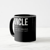 Guncle Definition Rainbow Prix Farbe für Onkel Tasse (Vorderseite Links)