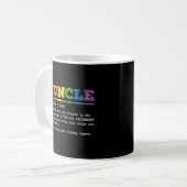 Guncle Definition Stolz Gay Onkel Lgbtq Prix Kaffeetasse (Vorderseite Links)