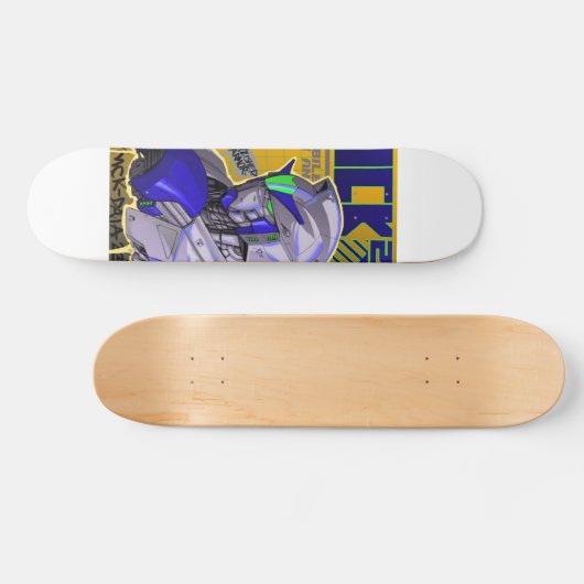 Gundam-inspiriertes Skateboarddeck (Horizontal)