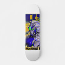 Gundam-inspiriertes Skateboarddeck