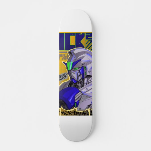 Gundam-inspiriertes Skateboarddeck (Vorne)