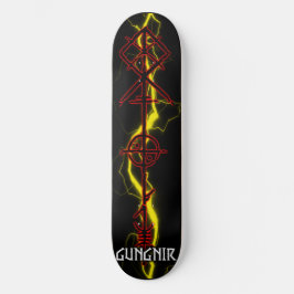 Gungnir Odin Spear Red Skateboard